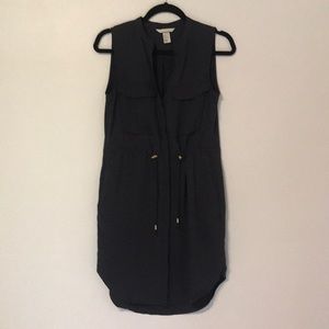 H&M Navy Button Up Dress